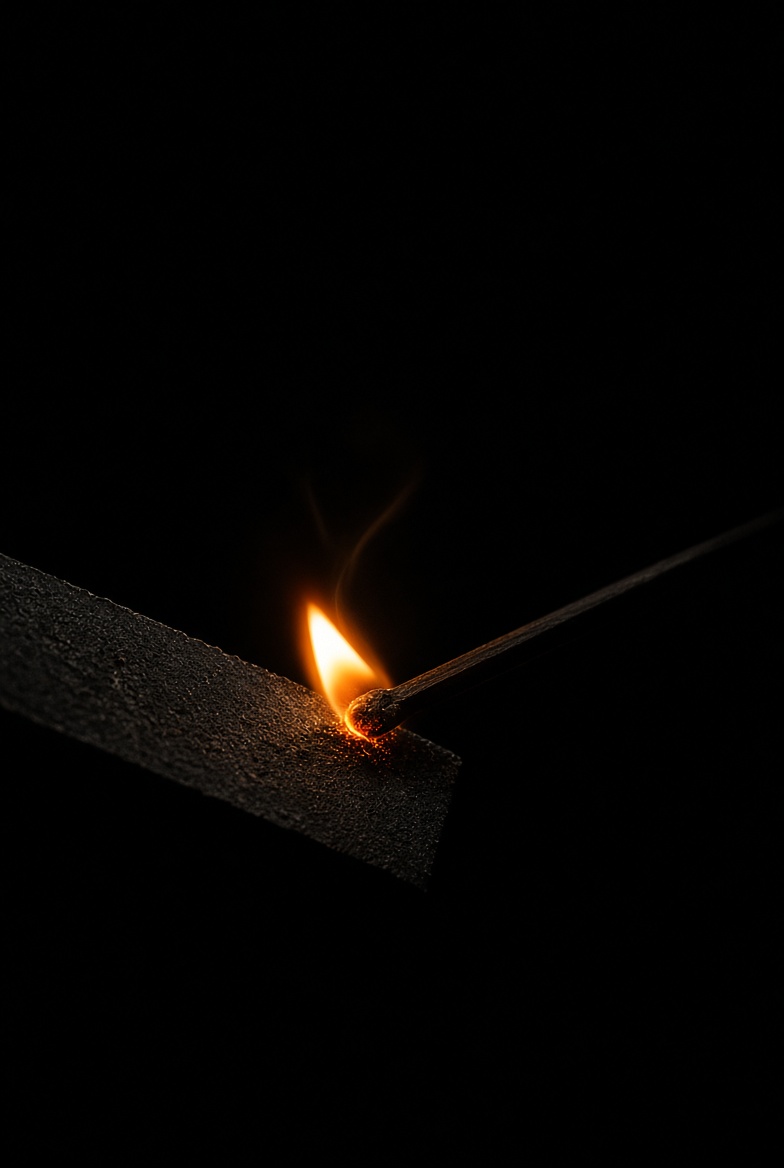 A match in the dark
